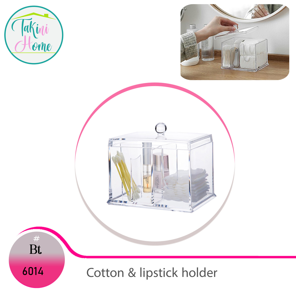 6014-cotton and lipstick holder