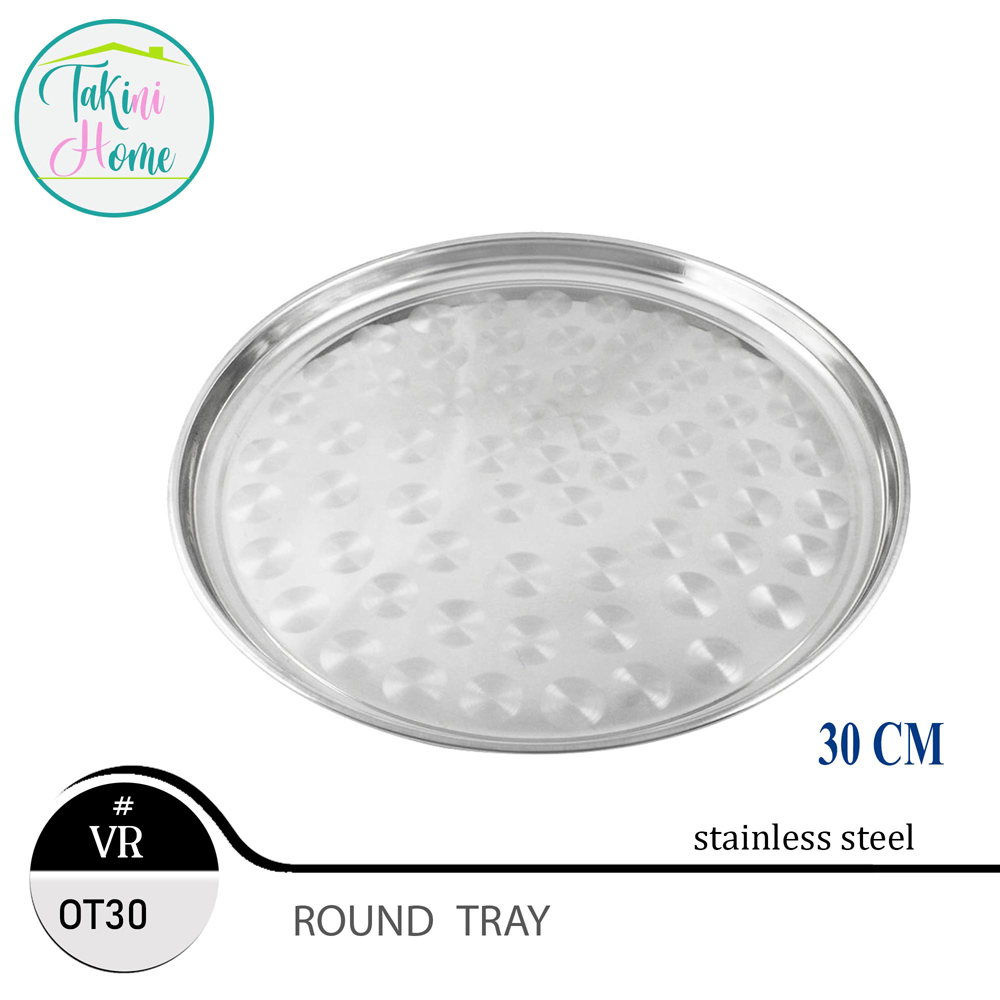 round tray stainless steel