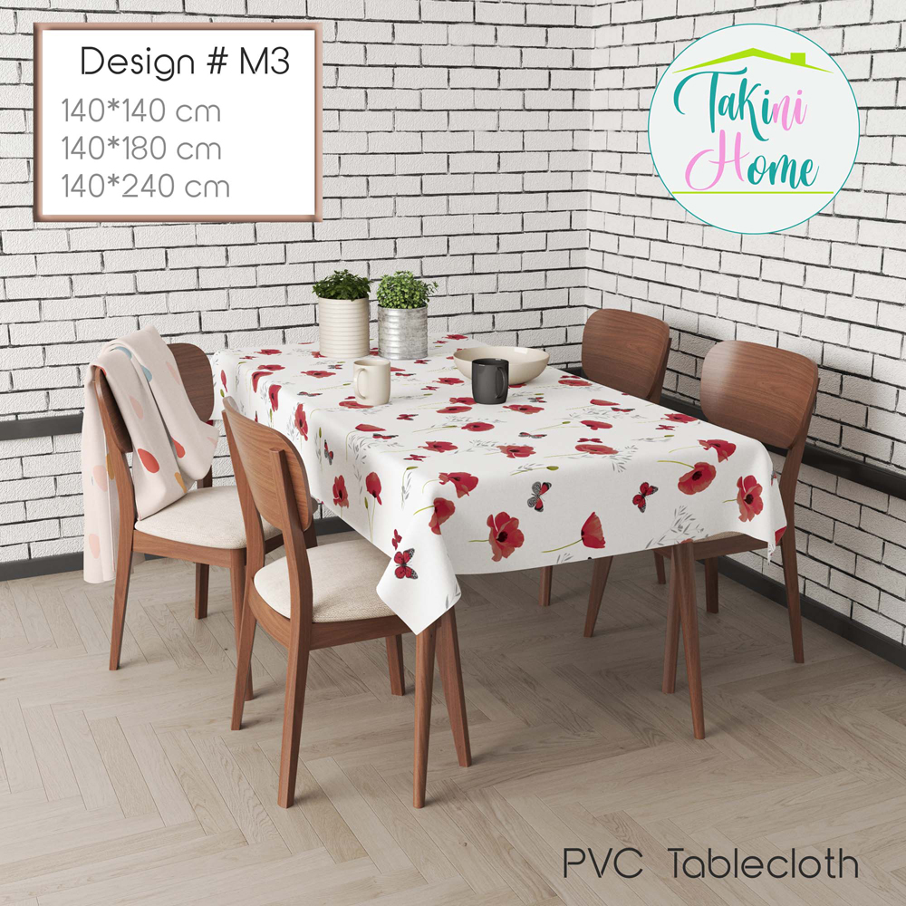 pvc table cloth 140 x 240