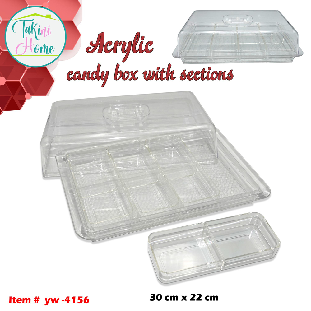 Acrylic Candy Box with Sections