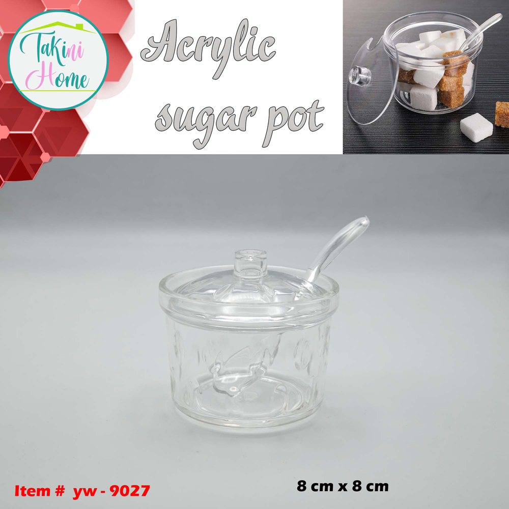 acrylic sugar pot