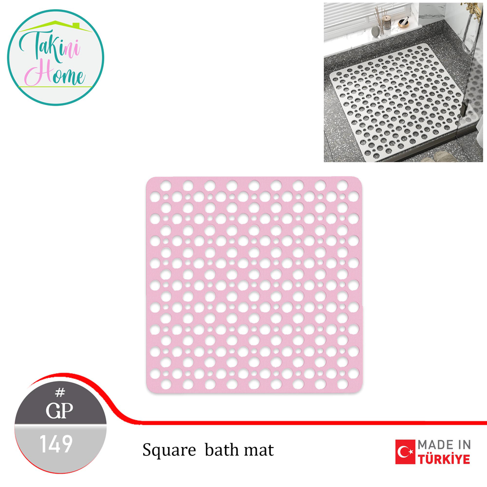 square antislip bagno mat