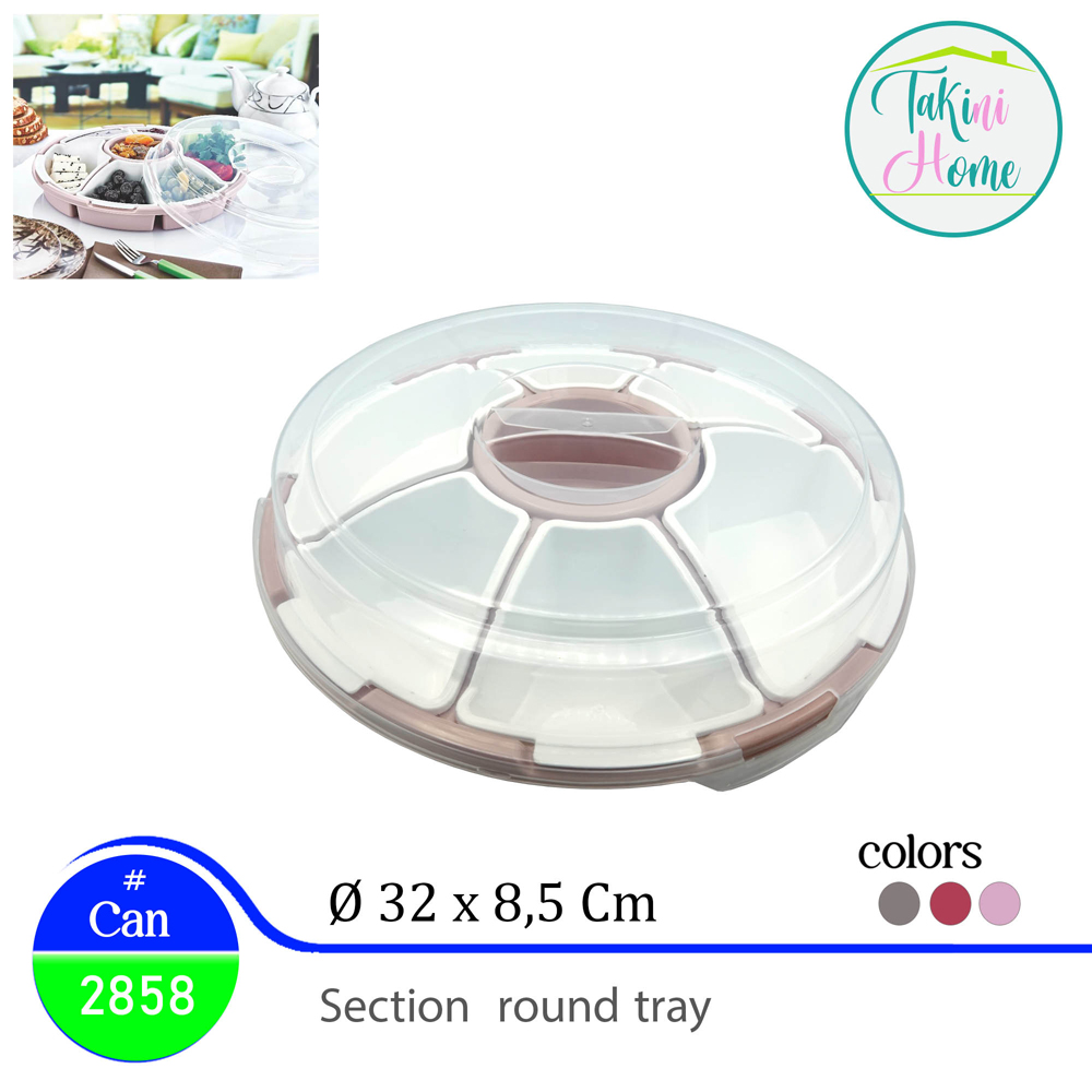 fridge round dish with cover