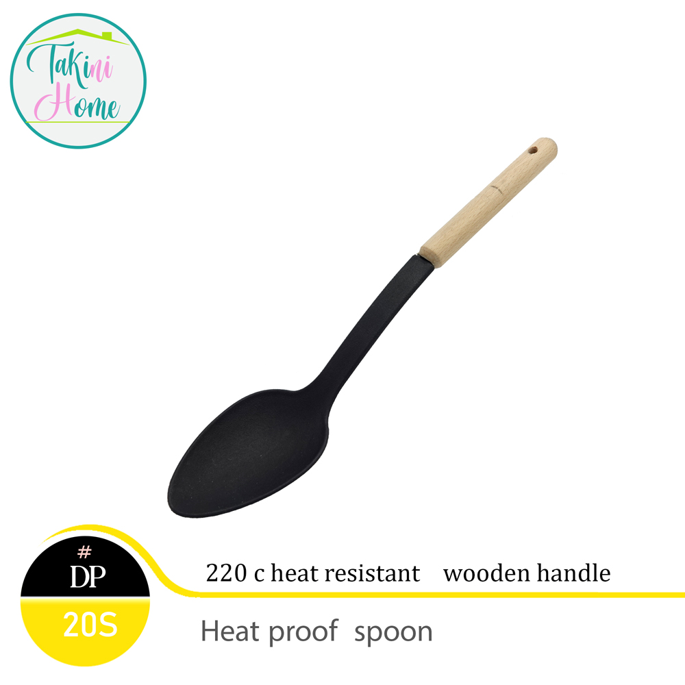 spoons and ladle wooden handle