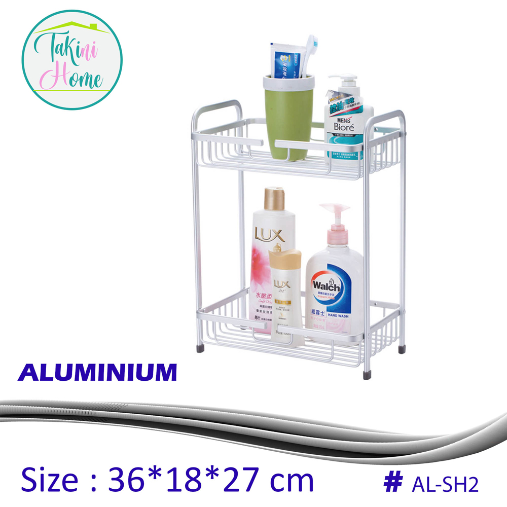2 stages aluminum shelf