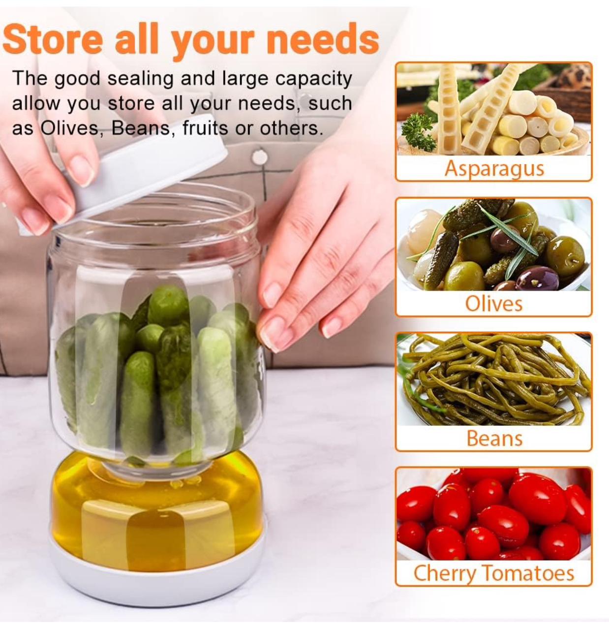 olive and pickles jar