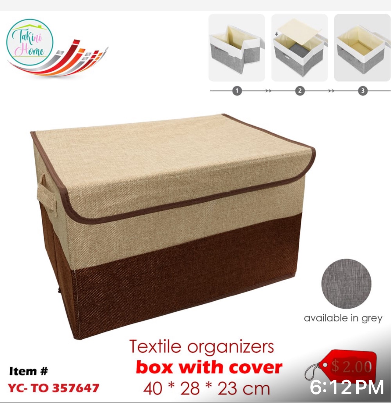 organizer textile 40x28x23