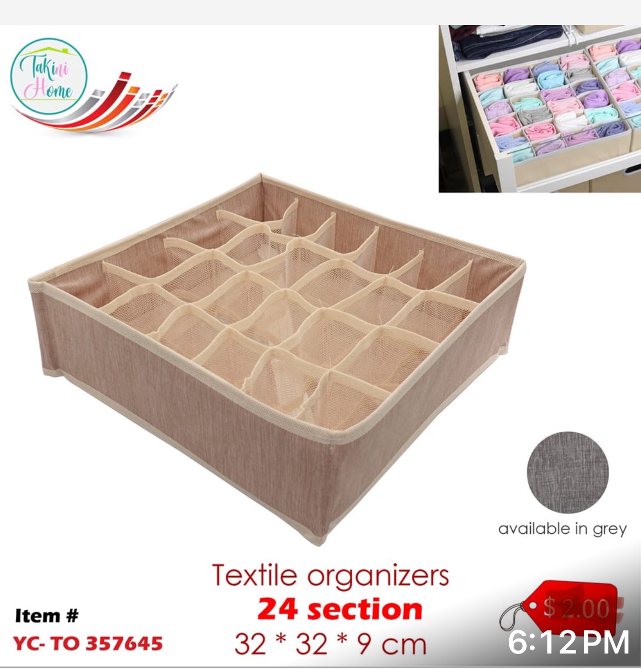 textile organizer